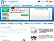Tablet Screenshot of housinghelpers.com